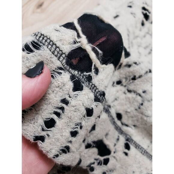 Sea New York NY Destroyed Layered Mesh and Knit Top Size XS - Picture 8 of 9